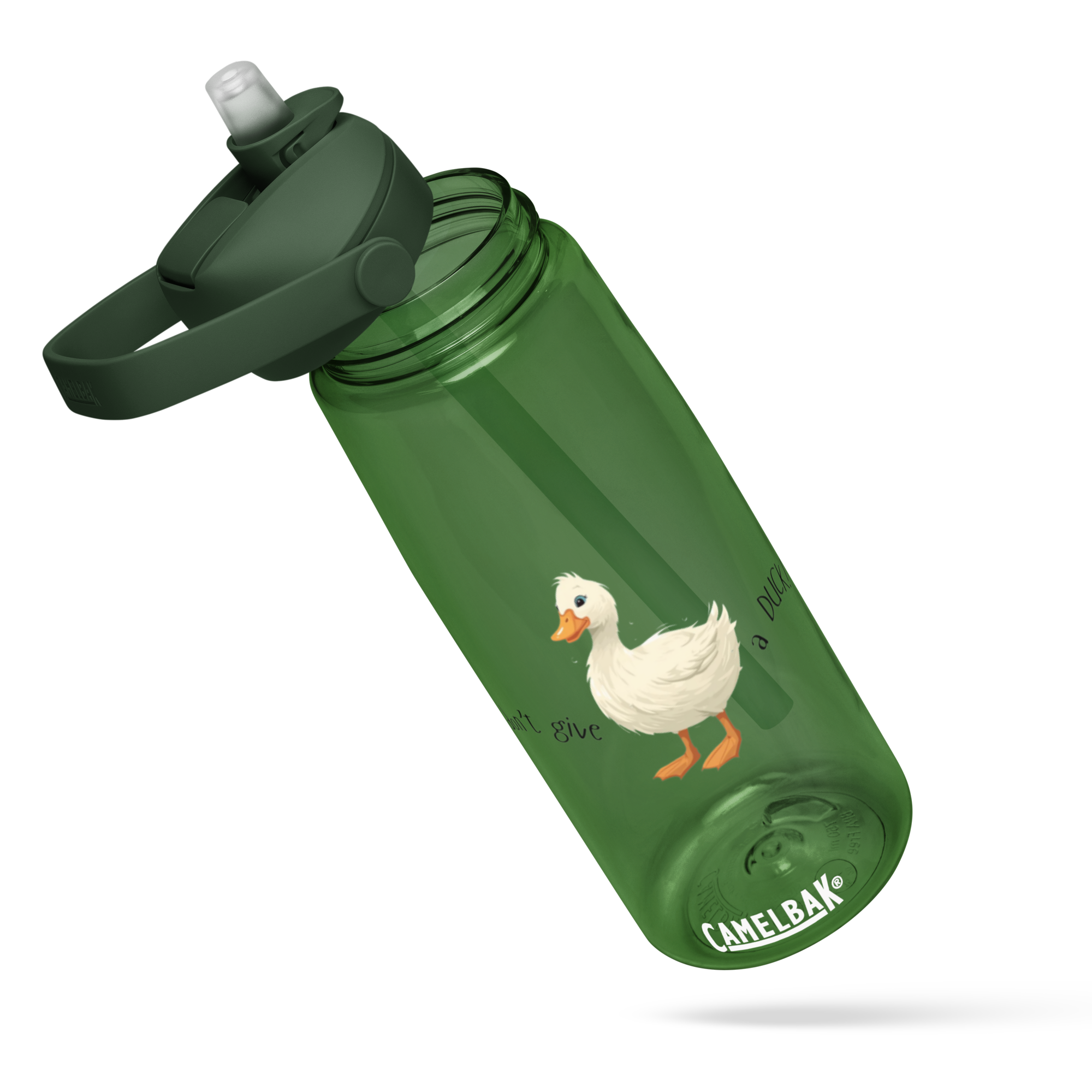 Duck design Flip straw water bottle